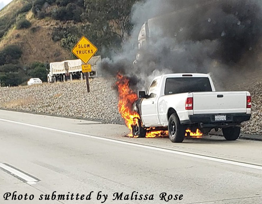 Pickup truck fire has the evening commute jammed Pain In The Pass