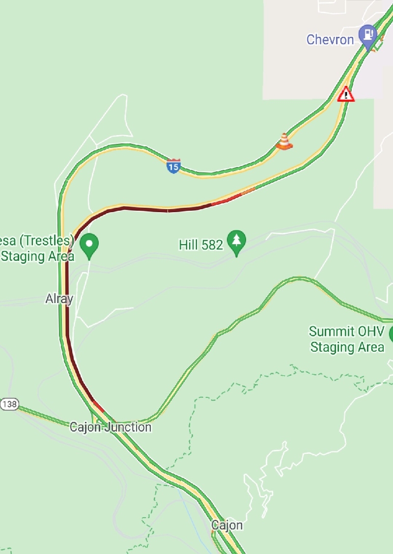 One Person Killed In Rear-End Crash On Northbound I-15 In The Cajon ...