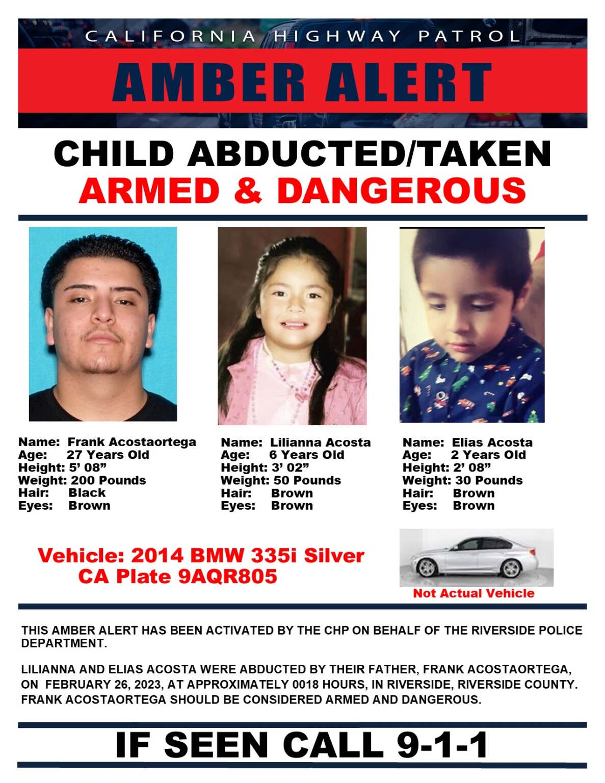 Amber Alert Issued For Children, Ages 2 And 6, Allegedly Abducted By ...