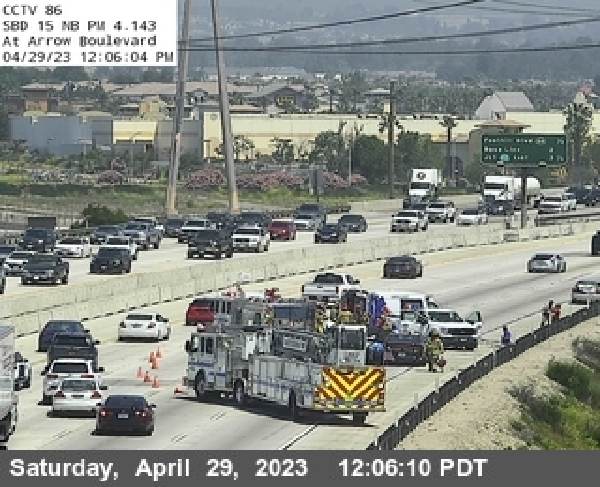 Three Vehicle Crash Caused A Major Delays On I-15 In Rancho Cucamonga ...